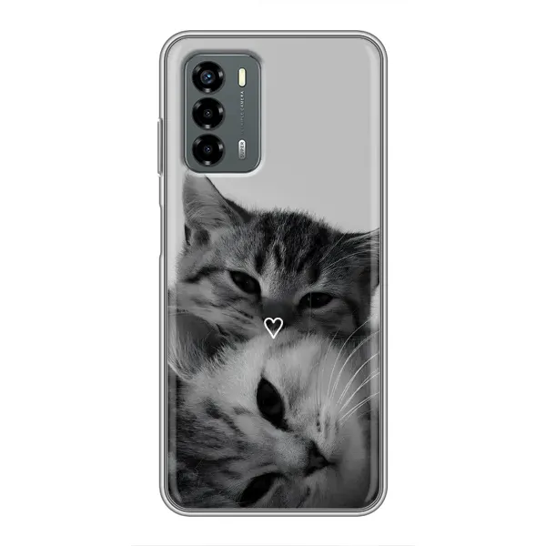 Чохол з принтом «Пара котів» для Blade V40 Vita Чохол з принтом «Пара котів» для Blade V40 Vita