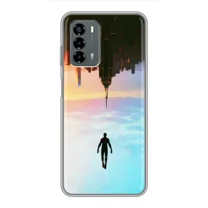 Чехол с человеком пауком для Blade V40 Vita - (AlphaPrint) (Паук человек)