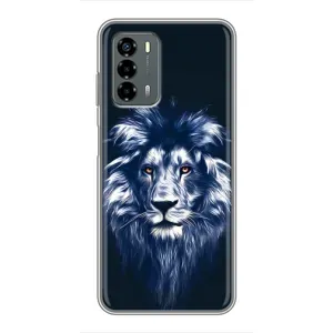 Чохол з картинкою ЛЕВ для Blade V40 Vita (VPrint) (Синій Лев)