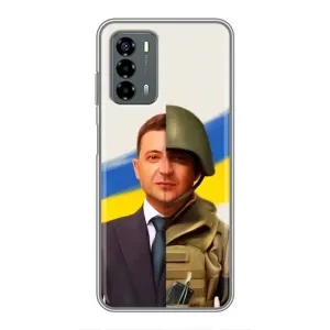 Чехол для Blade V40 Vita (AlphaPrint - с принтом Зеленского) (Зеленский солдат)