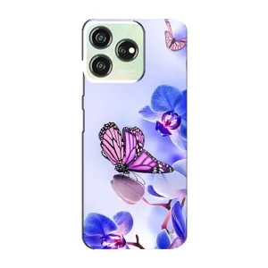 Чехлы с Цветами для ZTE Blade V50 Design (VPrint) (Бабочка на цветочке)