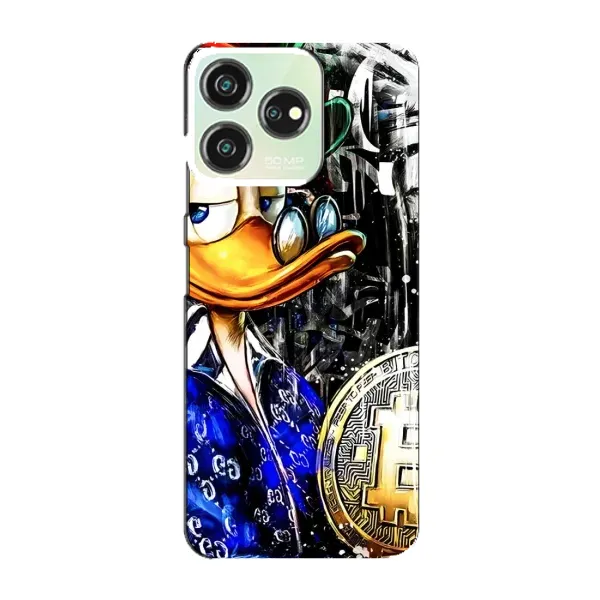 Чехол с принтом «Биткойн Скрудж» для ZTE Blade V50 Design