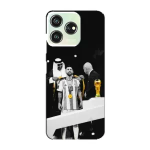 Чехлы для ZTE Blade V50 Design (Leo чемпион) (AlphaPrint) (Месси в накидке)