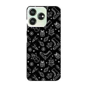 Новогодние, Праздничные Чехлы для ZTE Blade V50 Design - 2024 год (Новогодний фон)