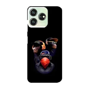Чехол с Обезьянами ZTE Blade V50 Design - (AlphaPrint)