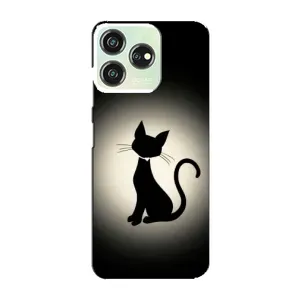 Чохол з принтом для ZTE Blade V50 Design (AlphaPrint) Модні коти (Силует котика)