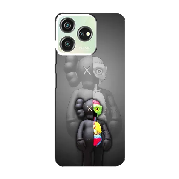 Чехол с принтом «Тело Bearbrick» для ZTE Blade V50 Design