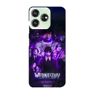 Чохол з дизайном Венздей 2 на ZTE Blade V50 Design (Фіолетова магія Венздей)