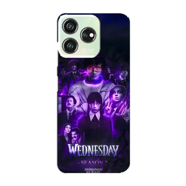 Чехол с принтом «Фиолетовая магия Уэнздей» для ZTE Blade V50 Design Чехол с принтом «Фиолетовая магия Уэнздей» для ZTE Blade V50 Design