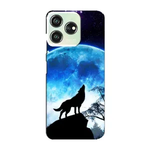 Чехол с принтом «Волк на луну» для ZTE Blade V50 Design