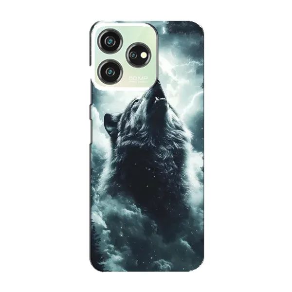 Чохол з принтом «Вовк у хмарах» для ZTE Blade V50 Design