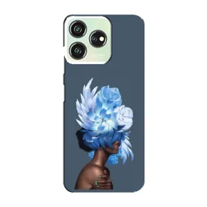 Чехлы (ART) Цветы на ZTE Blade V50 (VPrint) (Квіти на голові)