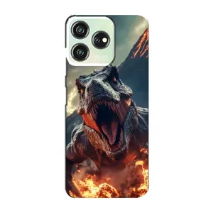 Чехол с принтом «Огненный динозавр» для ZTE Blade V50
