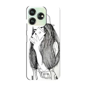 Чехол с печатью для ZTE Blade V50 - (Мода) (AlphaPrint) (Фото девочки)
