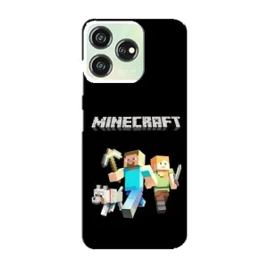 Чехол с принтом «герои Minecraft» для ZTE Blade V50