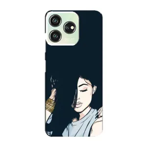 Чехол с печатью для ZTE Blade V50 - (Мода) (AlphaPrint) (Красивая девочка)