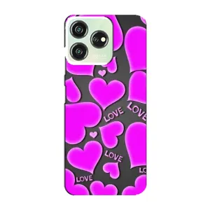 Чехлы для любимой на ЗТЕ Блейд В50 (VPrint) (Pink hearts)