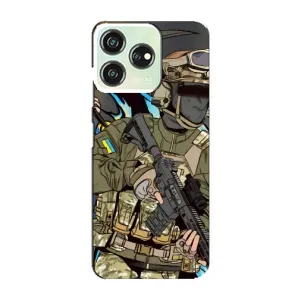 Чехлы с картинкой ЗСУ для ZTE Blade V50 (AlphaPrint) (Воин ВСУ)