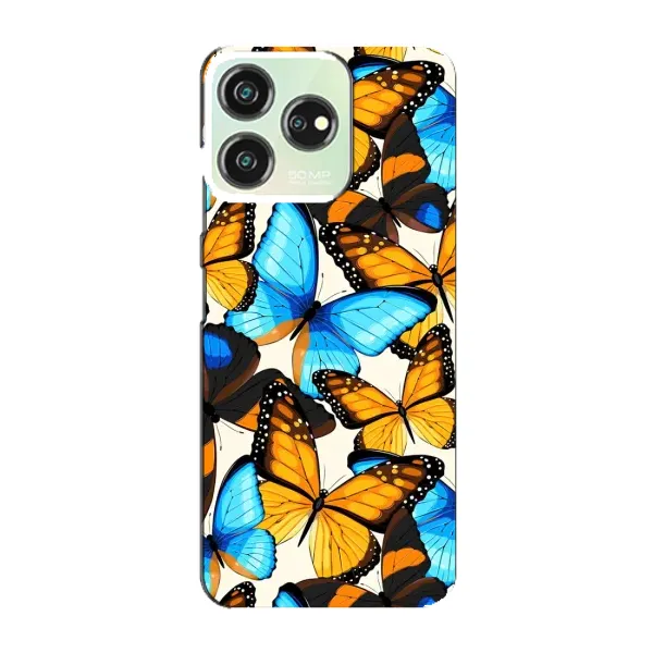 Чехол с принтом «Яркие бабочки» для ZTE Blade V50 Чехол с принтом «Яркие бабочки» для ZTE Blade V50