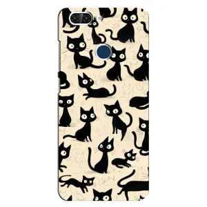 Чохол з малюнком кіт на ZTE Blade V9 (Чорні коти)