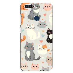 Чохол з малюнком кіт на ZTE Blade V9 (Колаж котів)