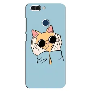 Чохол на ЗТЕ 89523 15655 з Котиками (VPrint) (Котик в окулярах)
