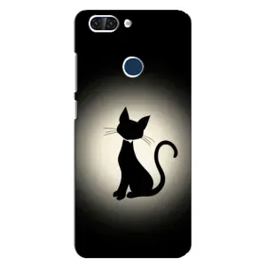 Чохол з принтом для ZTE Blade V9 (AlphaPrint) Модні коти (Силует котика)