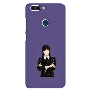 Чехлы Венсдей на ZTE Blade V9 Уэнсдей (AlphaPrint) (Уэнздей в черном)