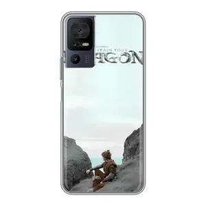 Чехол как приручить дракона на ZTE Nubia A75 (Дракон лого)