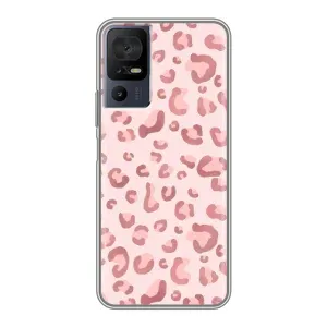 Чехол с розовым рисунком для ZTE Nubia A76 (Розовый леопард)