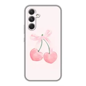 Чехол с розовым рисунком для ZTE Nubia A77 5g (Розовые вишни)