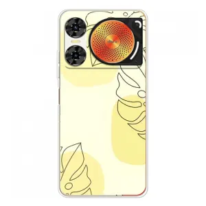 Силиконовый чехол с принтом в цветах на ZTE Nubia Music 2