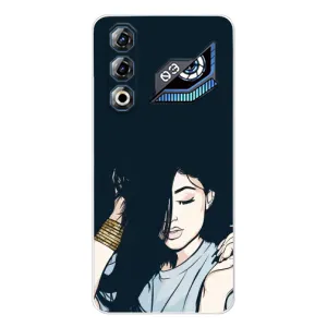 Чохол з друком для ZTE Nubia Neo 3 GT - (Мода) (AlphaPrint) (Гарна дівчина)