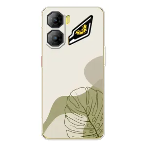 Силиконовый чехол с принтом в цветах на ZTE Nubia Neo 3