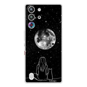 Чехол с рисунком кот на ZTE Nubia RedMagic 10 Pro