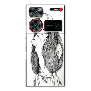 Чохол з друком для ZTE Nubia Z60 Ultra - (Мода) (AlphaPrint) (Фото дівчини)