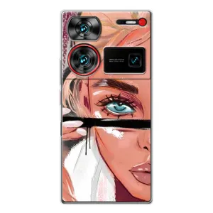 Чохол з друком для ZTE Nubia Z60 Ultra - (Мода) (AlphaPrint) (Макіяж)