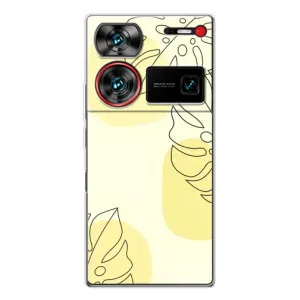 Силконовий чохол з принтом в квітах на ZTE Nubia Z60 Ultra