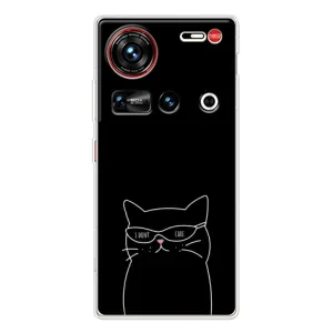 Чехол с рисунком кот на ZTE Nubia Z70 Ultra