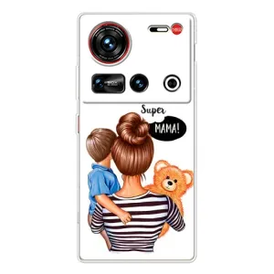 Чехол с печатью для ZTE Nubia Z70 Ultra - (Мама с ребенком) (AlphaPrint)