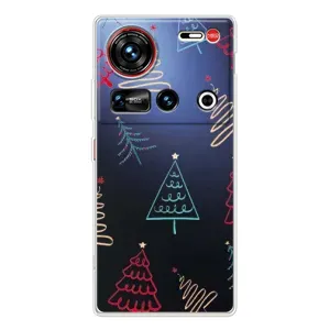 Зимние Чехлы для 傳說 ZTE Nubia Z70 Ultra - прозрачный фон