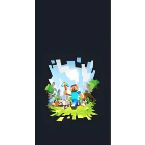 Чохол Майнкрафт на ZTE V2020 Smart (AlphaPrint) Minecraft (персонажі Minecraft)