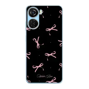 Чохол з бантиками на ZTE V40 Design (Банти на чорному)