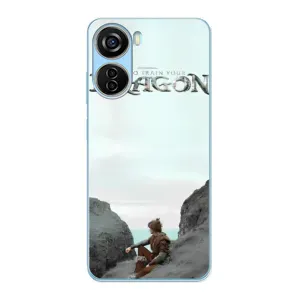 Чехол как приручить дракона на ZTE V40 Design (Дракон лого)
