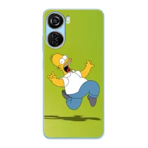 Чехол с Симпсонами для ZTE V40 Design (VPrint) (Гомер Симпсон)