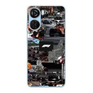 Чехол Формула1 на ZTE V40 Design (Гоночный коллаж Ф1)