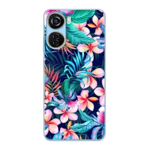 Чехол с принтом «Красочные цветы» для ZTE V40 Design