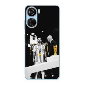 Чохли для ZTE V40 Design (Leo чемпіон) (AlphaPrint) (Мессі коронований)