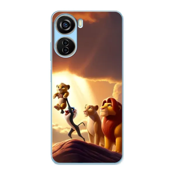 Чехол с принтом «Симба на презентации» для ZTE V40 Design
