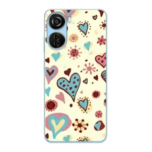 Чехлы для любимой на ZTE V40 Design (VPrint) (Сердечки)
